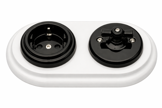 Pack Cocina – 2 marcos dobles + 4 mecanismos de porcelana