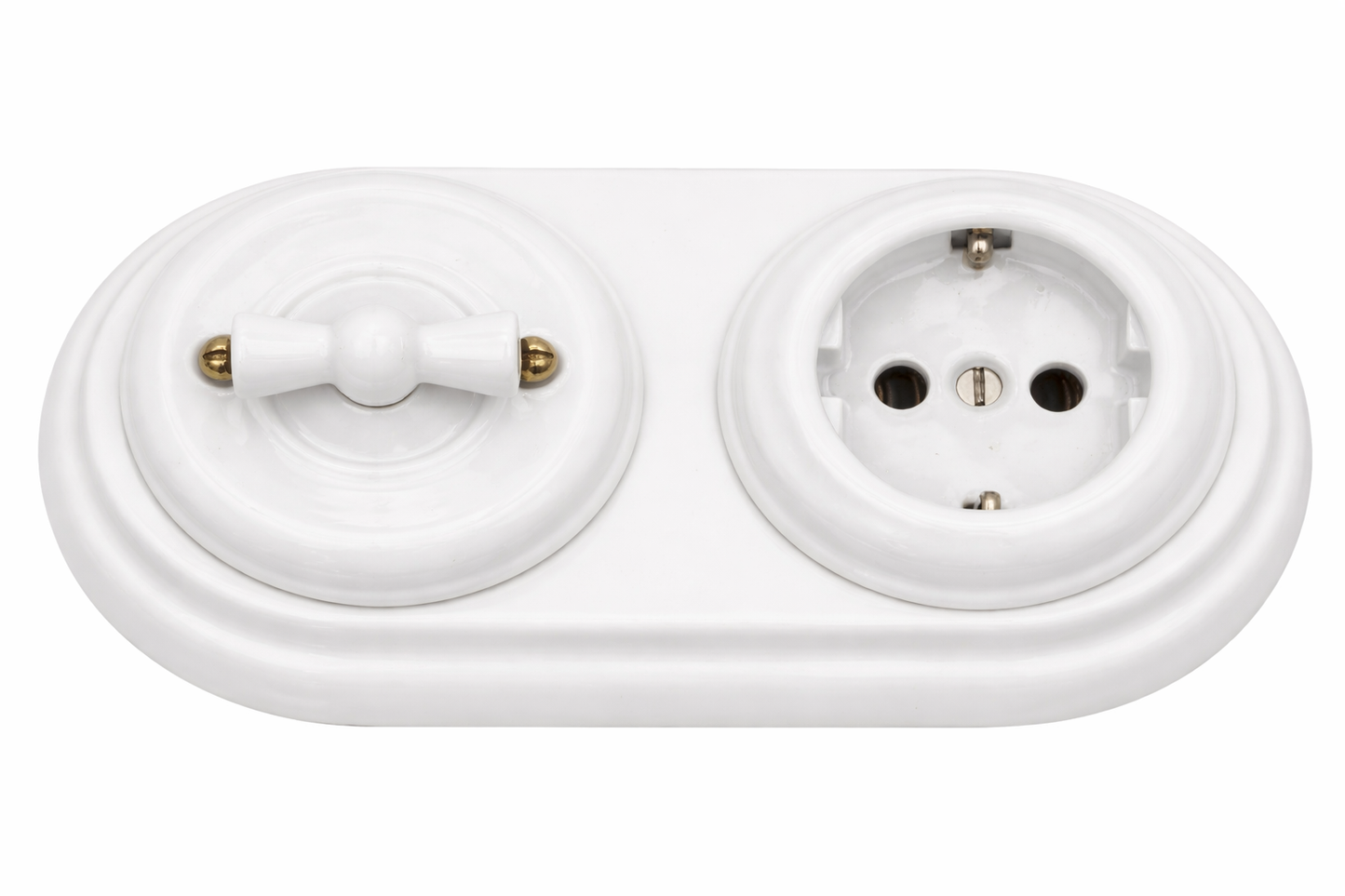 Pack habitación Vyvento – Interruptor y enchufe con marco