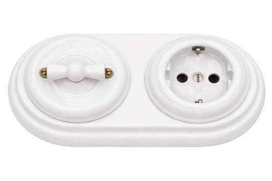 Pack Cocina – 2 marcos dobles + 4 mecanismos de porcelana